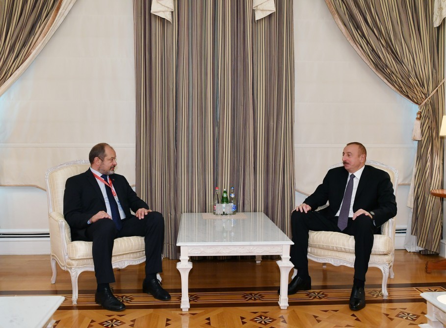 İlham Əliyev Sloveniya Milli Şurası sədrini qəbul edib