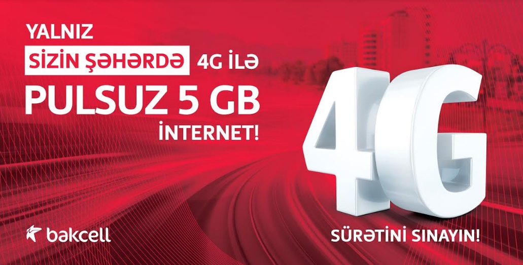 Azərbaycanın daha 12 b&ouml;lgəsinin sakinlərinə &ldquo;Bakcell&rdquo;dən PULSUZ 4G İnternet