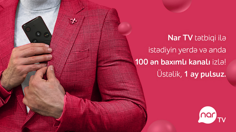 “Nar TV”ni yüklə, smartfonda sevdiyin kanallara bax