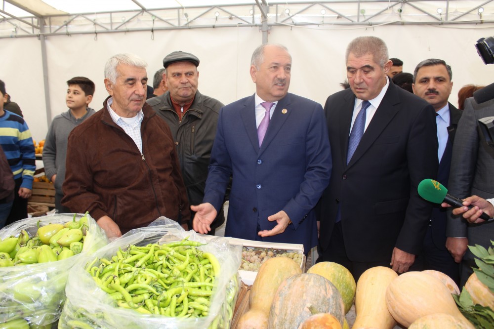 Yasamalda yarmarka fəaliyyətə başladı - FOTOLAR