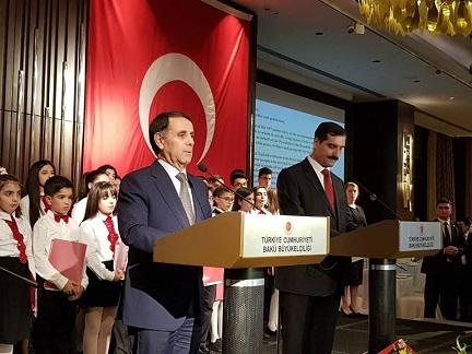 Bakıda Türkiyə Cümhuriyyətinin 95-ci ildönümü qeyd edildi