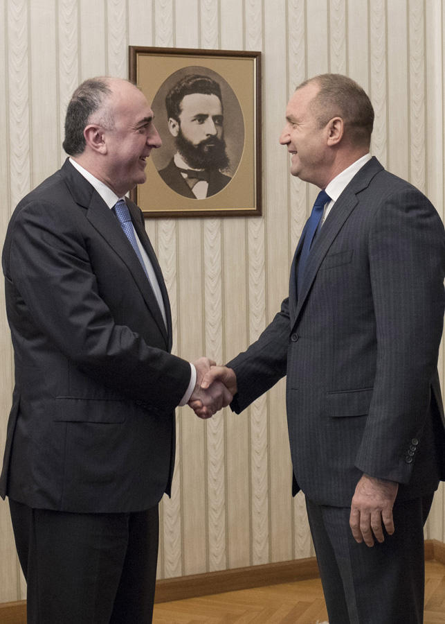 Elmar Məmmədyarov Bolqarıstan Prezidenti ilə görüşüb - FOTO