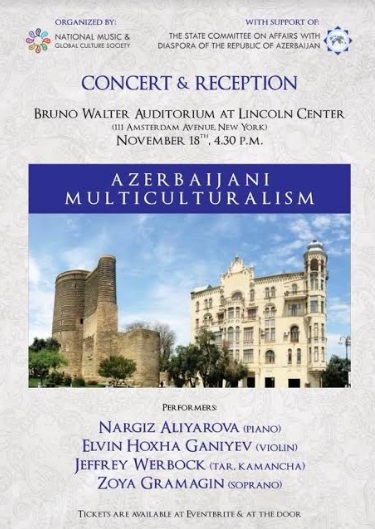 Nyu-Yorkda “Azərbaycan Multikulturalizmi” adlı konsert keçiriləcək