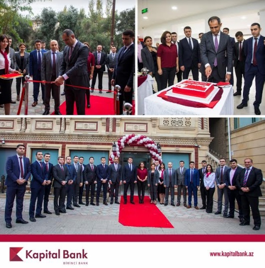 Kapital Bank yeni Neftçilər Kart Mərkəzi filialını istifadəyə verdi