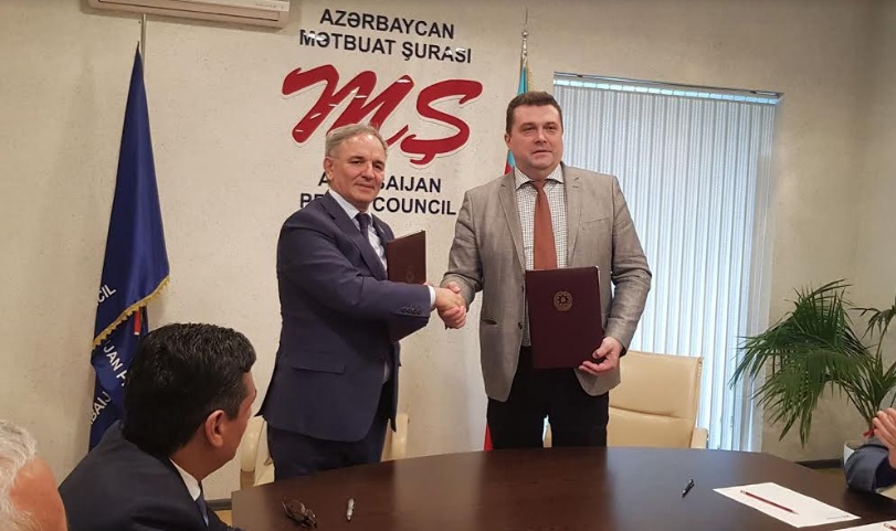 Azərbaycan və Rusiya jurnalistləri arasında memorandum imzalandı