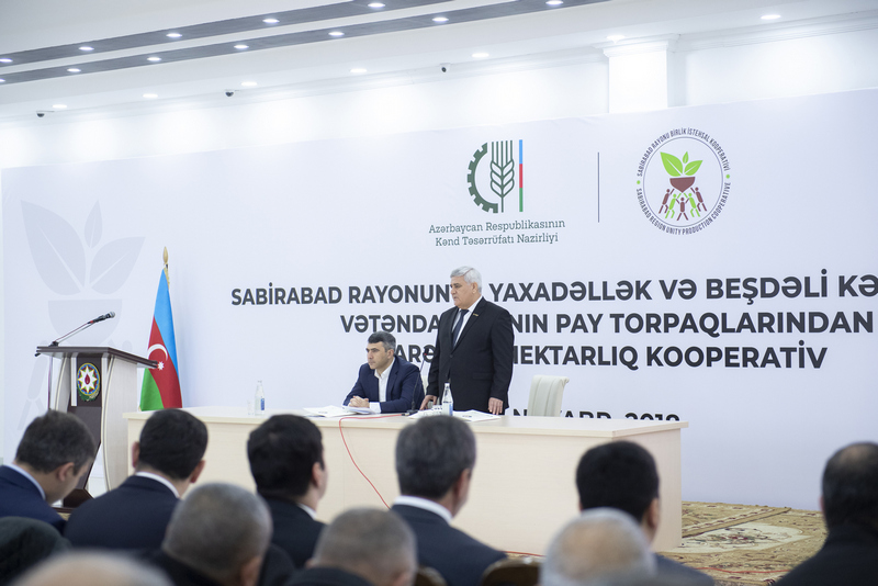 Azərbaycanda ilk fermer kooperativinin təqdimatı keçirildi