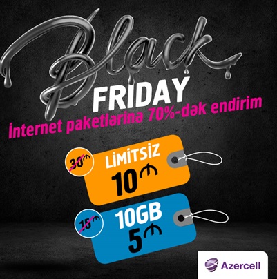 Azercell-dən “Black Friday” günündə möhtəşəm endirimlər!