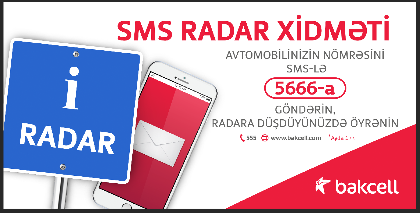 Minlərlə Bakcell abunəçisi “SMSRadar” xidmətindən faydalanır