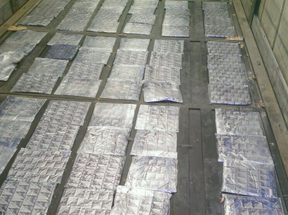 Astara gömrüyündə 320 kq heroin aşkarlandı