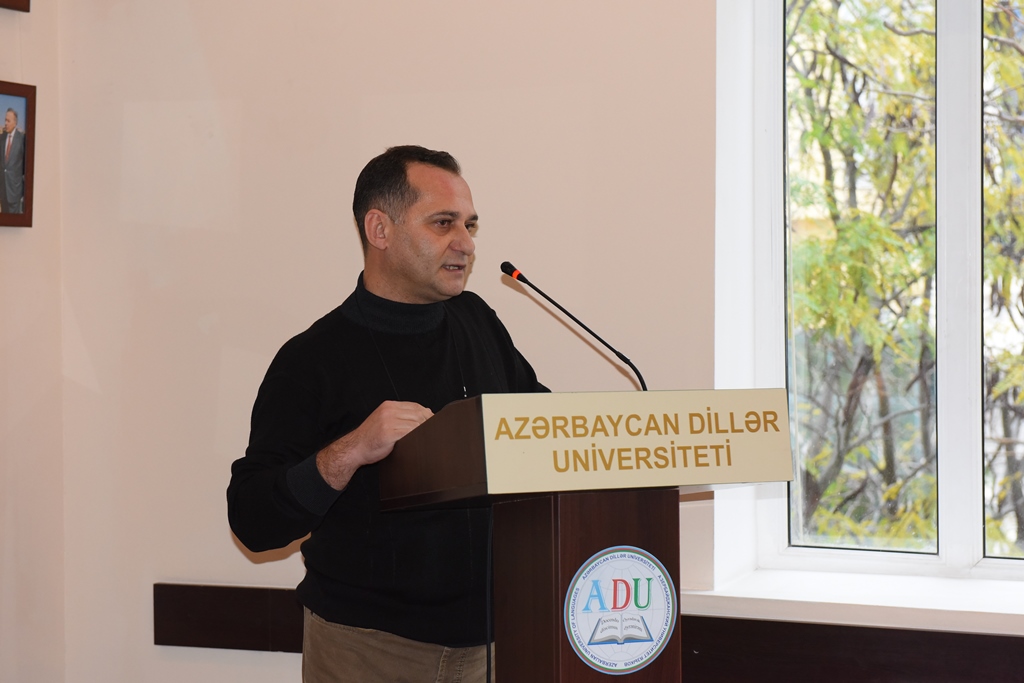 Jurnalist İlham Tumas ADU-da mühazirə dedi