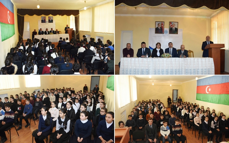 Ağstafada orta məktəblərdə dini mövzuda tədbir