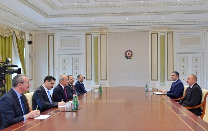 Prezident türkiyəli naziri qəbul etdi