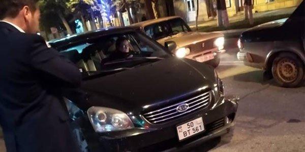 Qəza törədib qaçan VƏKİLİ polis yaxaladı 