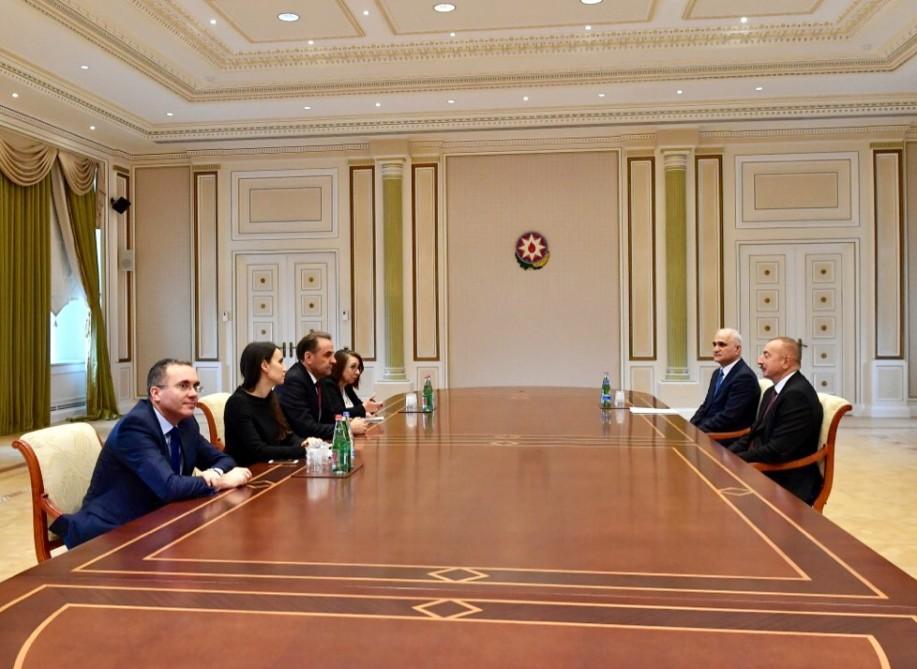 İlham Əliyev Serbiya Baş nazirinin müavinini qəbul edib
