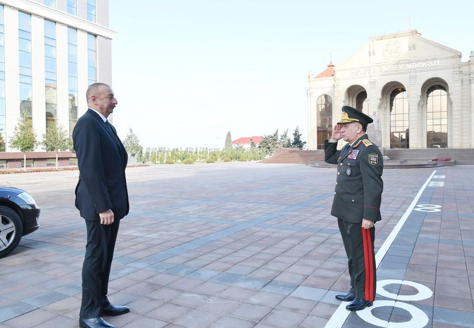 İlham Əliyev Polis Akademiyasında yeni tədris binasının AÇILIŞINDA