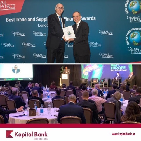 Kapital Bank Global Finance tərəfindən mükafatlandırılıb
