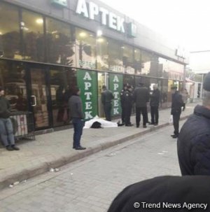 Sumqayıtda aptekin qarşısında meyit aşkarlandı