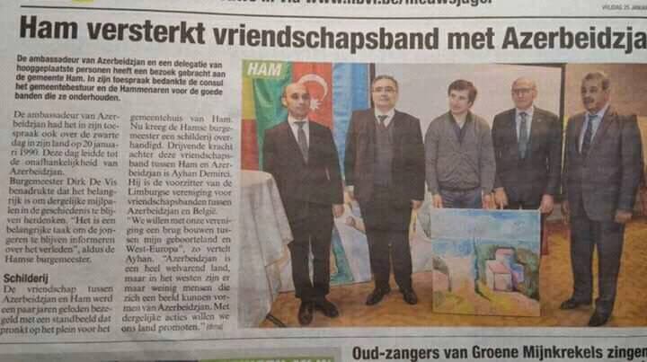 Belçikanın “Het Belang Van Limburg” qəzeti Azərbaycandan yazıb