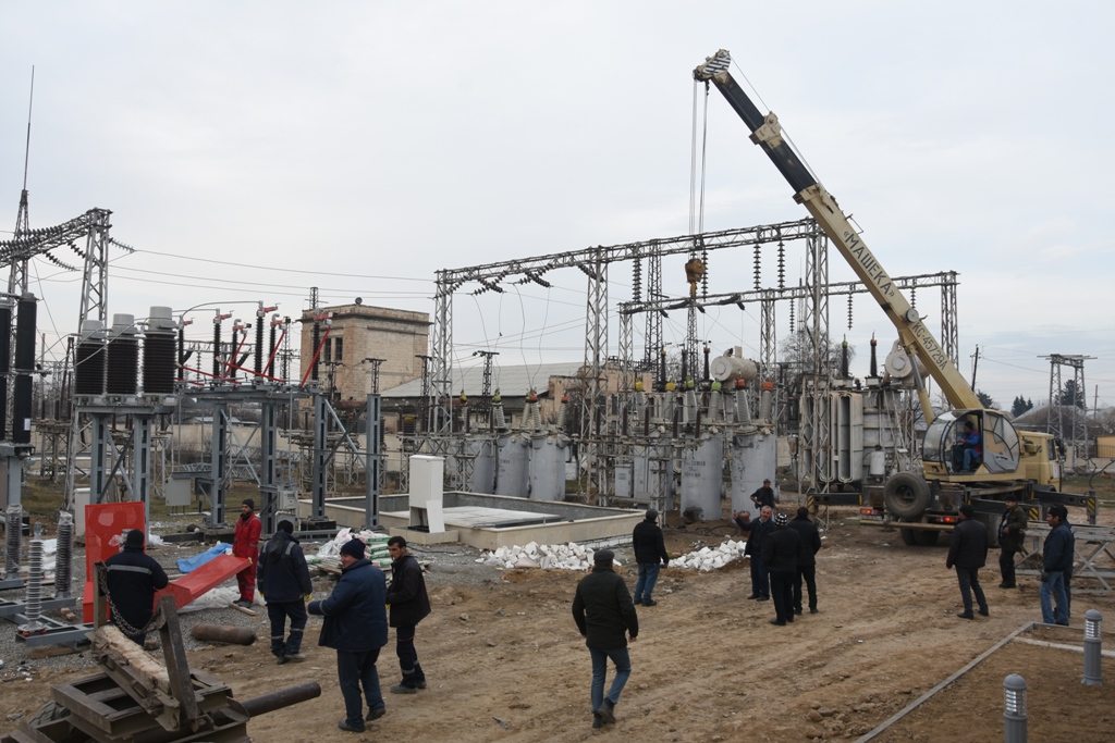 Ağstafa elektrik yarımstansiyası yenidən qurulur