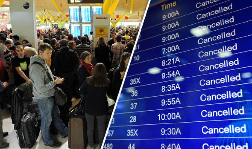 Belçikada 591 sərnişin və yük reysi ləğv edildi 