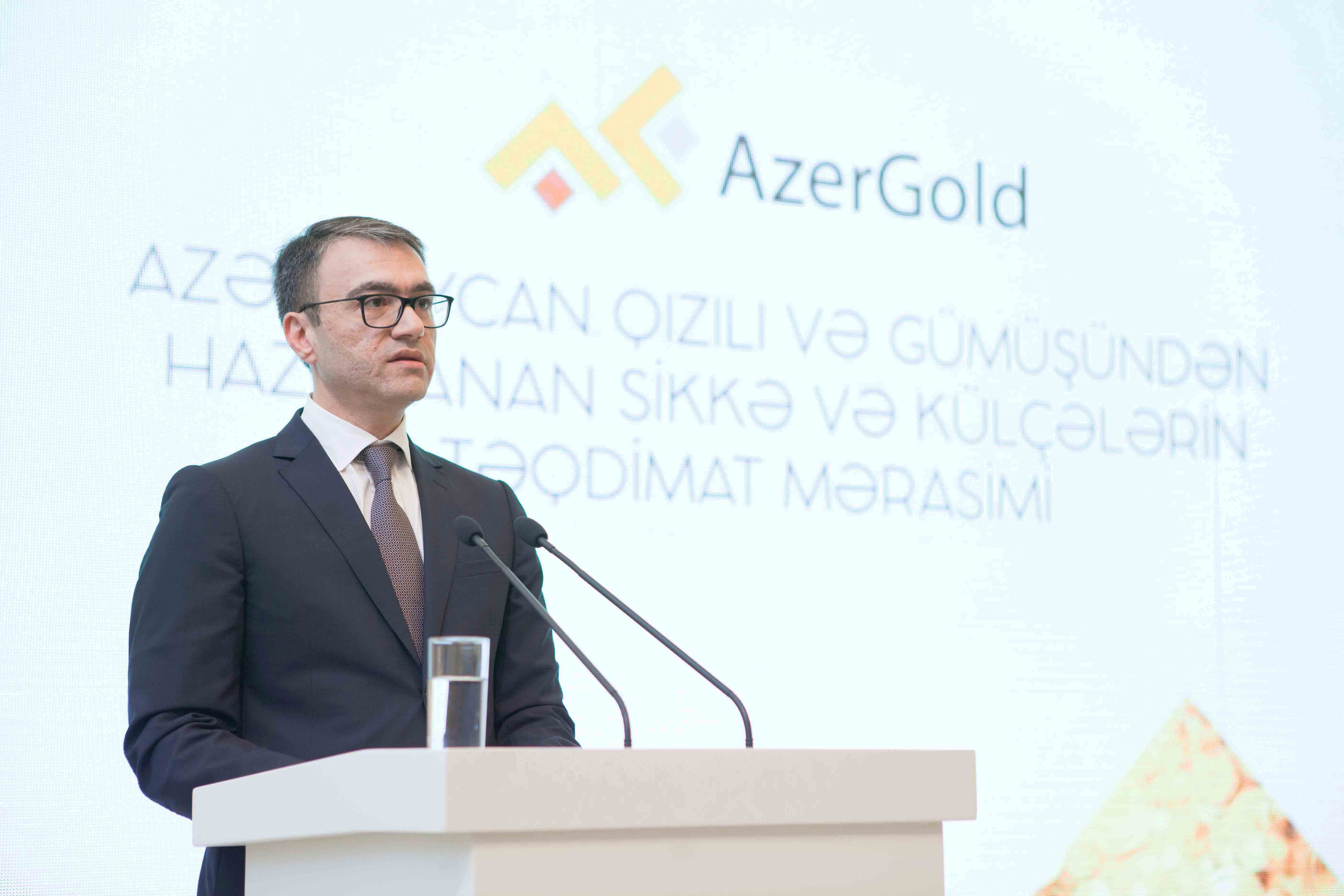 “AzerGold” QSC sikkə və külçələrin təqdimat mərasimini keçirib
