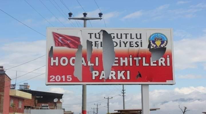 T&uuml;rkiyədə Xocalı posterini cırdılar - FOTO  &nbsp;