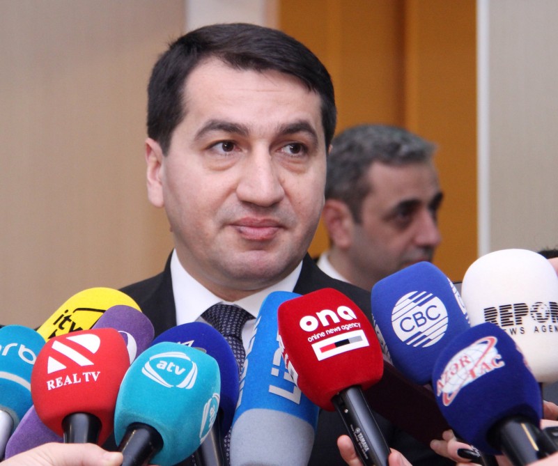 “Ermənistan qeyri-qanuni fəaliyyətlərə görə məsuliyyət daşıyır”- Hikmət Hacıyev