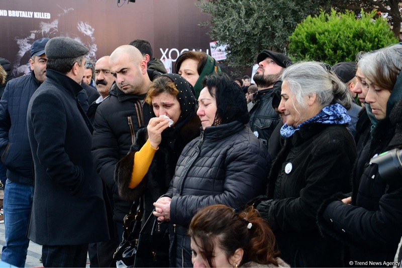 Gec-tez ədalət mühakiməsi olacaq! - Xocalı yürüşündən FOTOLAR  