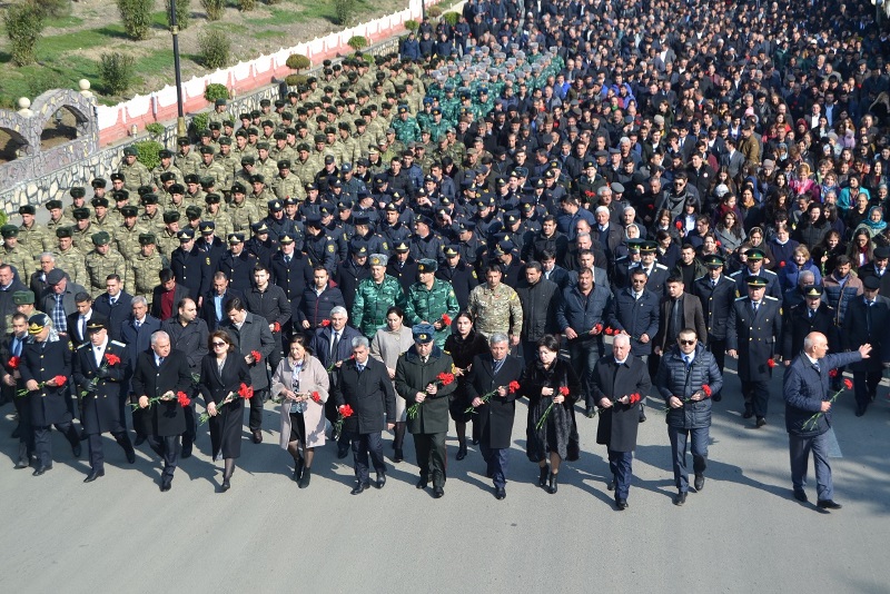 Cəbhə b&ouml;lgəsində izdihamlı Xocalı y&uuml;r&uuml;ş&uuml; -&nbsp;FOTOLAR  &nbsp;