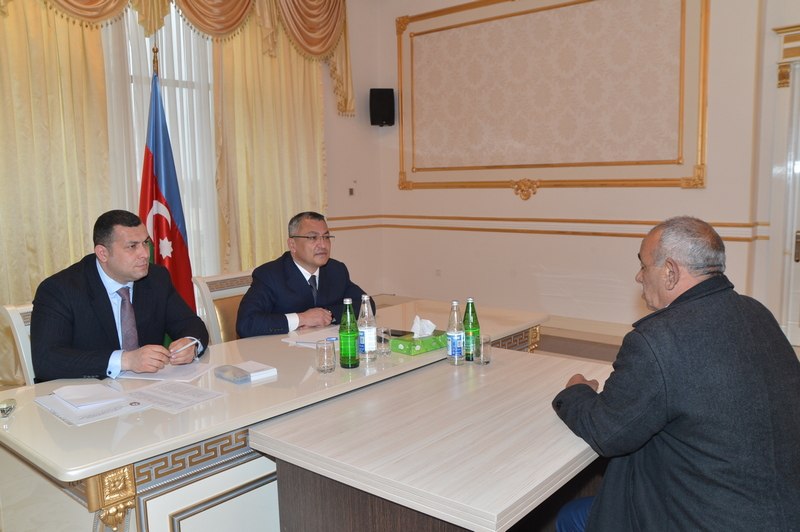 R&ouml;vşən Rzayev Goranboyda vətəndaşları qəbul etdi