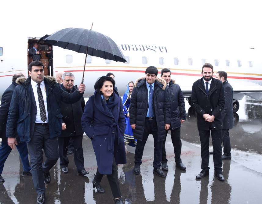 G&uuml;rc&uuml;stan Prezidenti Qax rayonuna gedib &nbsp;