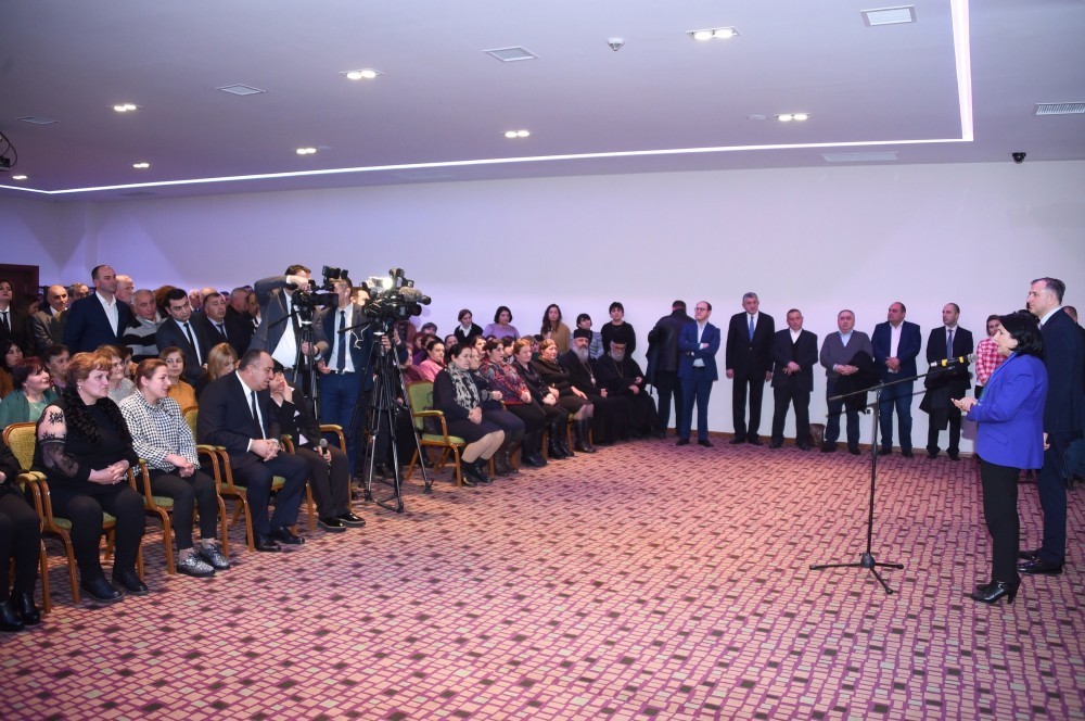 Prezident Qaxda g&uuml;rc&uuml; icması ilə g&ouml;r&uuml;şd&uuml;