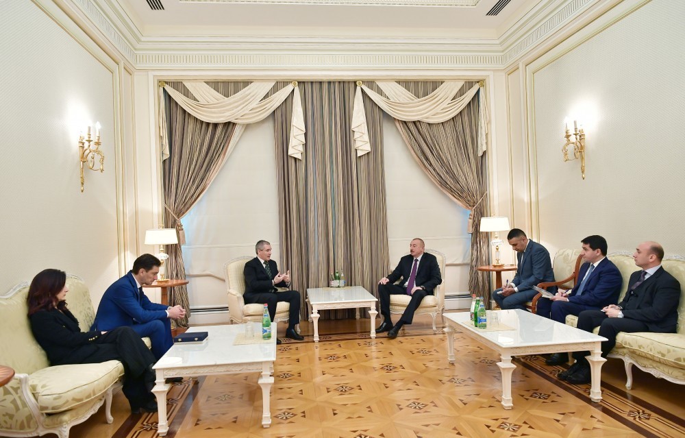 İlham Əliyev İtaliya n&uuml;mayəndə heyətini qəbul edib
