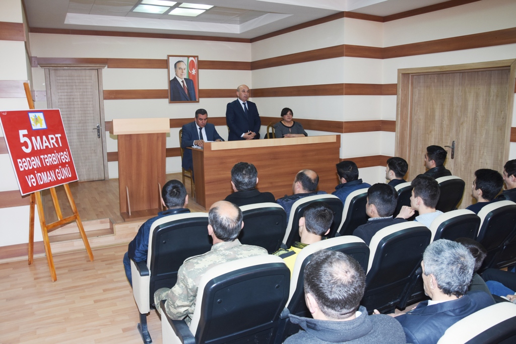 Ağstafada Bədən Tərbiyəsi və İdman G&uuml;n&uuml; m&uuml;nasibəti ilə tədbir ke&ccedil;irildi