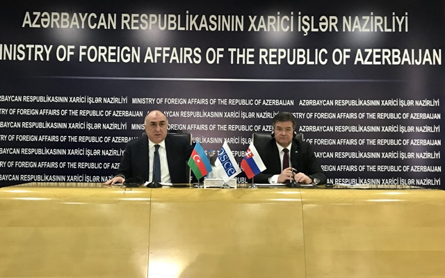 Dağlıq Qarabağ münaqişəsinin həlli  ATƏT sədri ilə müzakirə edildi