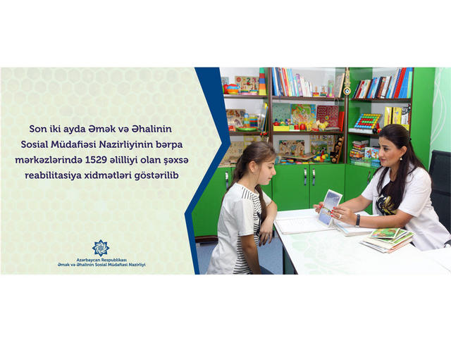 Bu il reabilitasiya xidmətləri alan əlillərin sayı