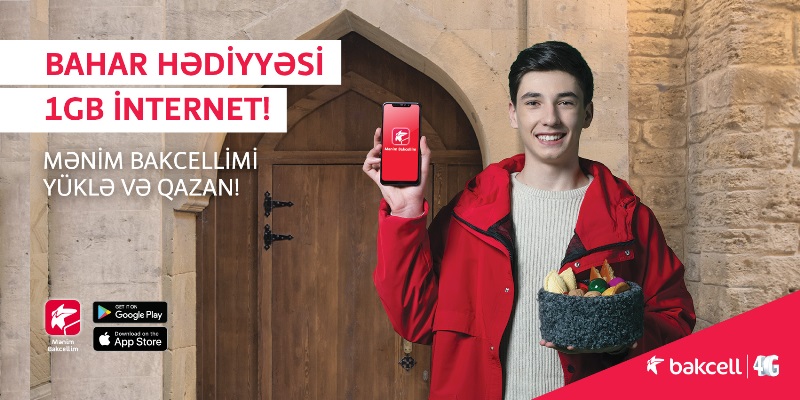 Bakcell abunə&ccedil;ilərinə bayram sovqatı - PULSUZ 4G Internet