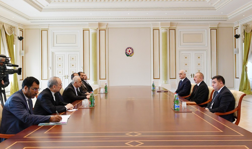 İlham Əliyev iranlı naziri qəbul edib