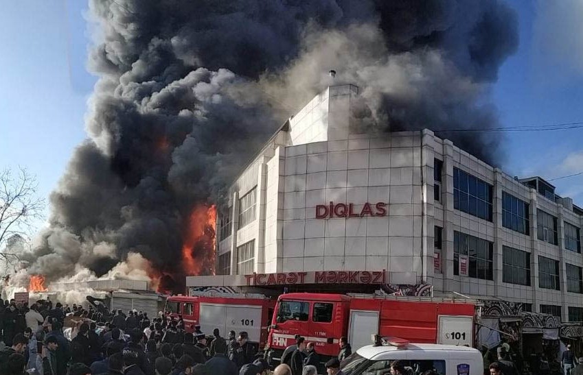 &ldquo;Diqlas&rdquo;da baş verən yanğın yenidən g&uuml;cləndi