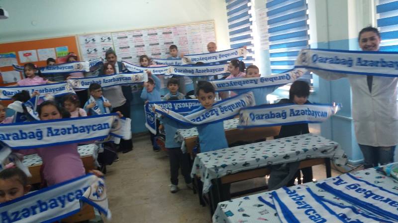Türkiyə məktəbində “Qarabağ” coşqusu - VİDEO   
