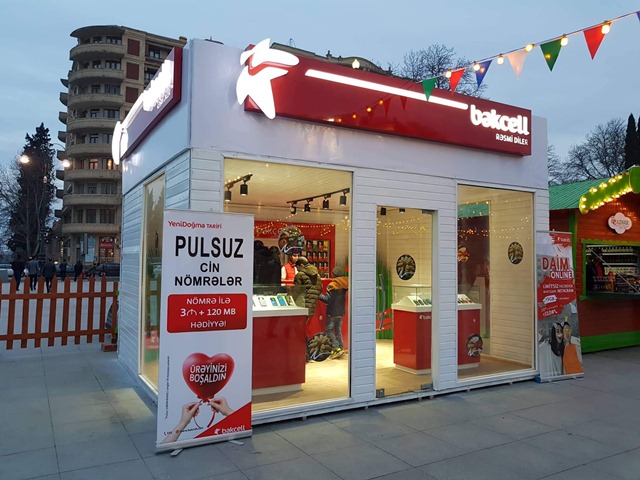 Bakcell Gəncədə Novruz şəhərciyinin baş sponsoru olub