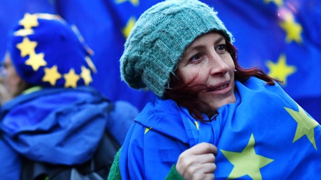 Londonda "Brexit"ə g&ouml;rə etiraz edən 5 nəfər saxlanılıb