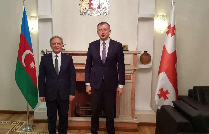 Əflatun Amaşov gürcü səfirlə dəqiqləşdirmələr apardı  
