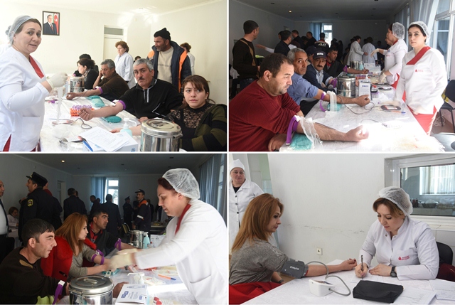 Ağstafada qanvermə aksiyası ke&ccedil;irildi