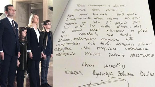 Müdafiə Nazirliyi İmamoğlunun imzaladığı dəftəri götürdü 