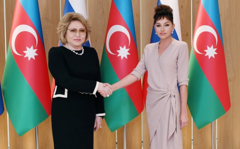 Mehriban Əliyeva Valentina Matviyenko ilə görüşdü