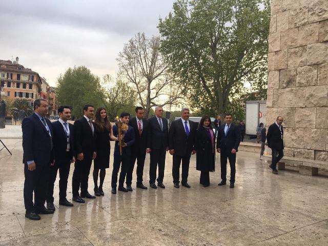 Avropa Gənclər Festivalının məşəli Azərbaycana gətirildi - FOTO