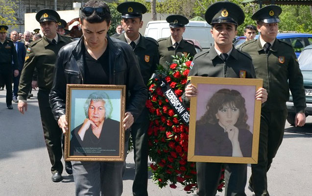 Şəhid anası dəfn olundu - FOTO