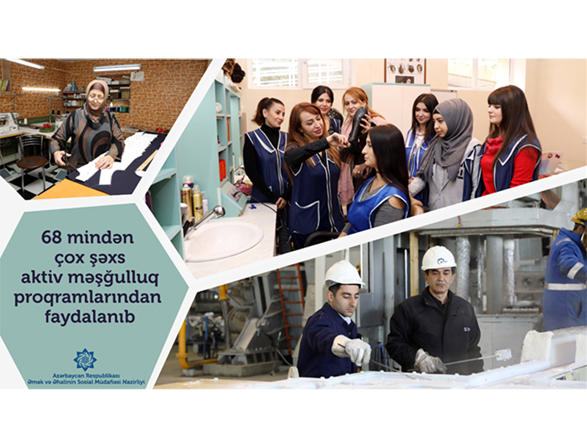 Aktiv məşğulluq proqramlarından 68 mindən çox şəxs faydalanıb - NAZİRLİK