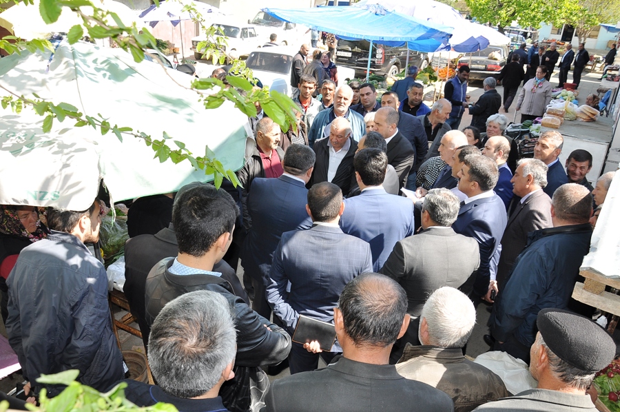 İcra başçısı mərkəzi bazarın yeniden qurulması ilə bağlı göstəriş verdi - FOTO